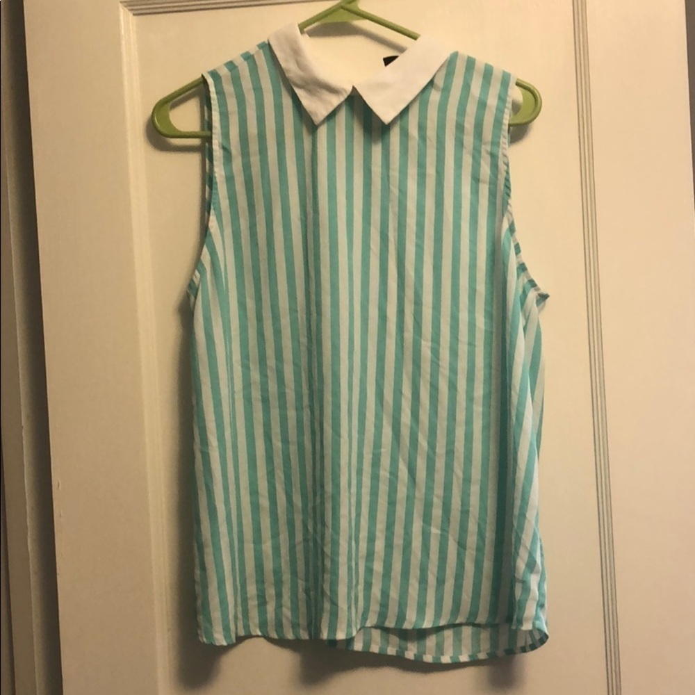 Sleeveless Forever‎ 21 Striped Shirt